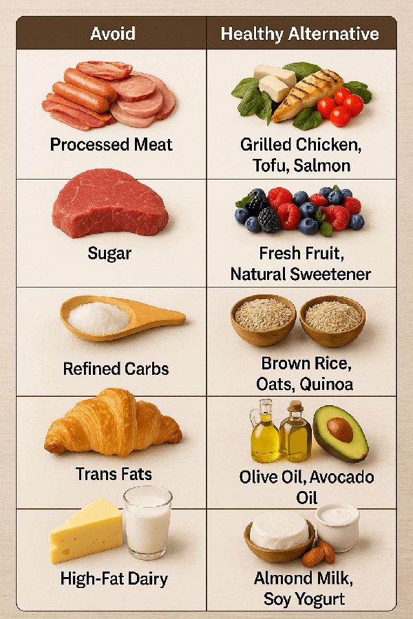항암 자연치유를 위한 건강한 대체 식품 한눈에 보기