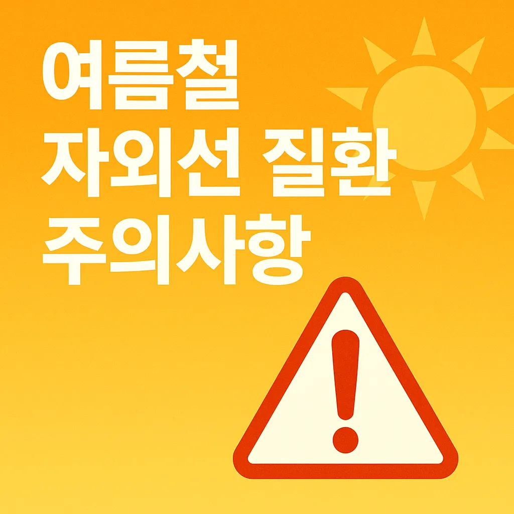 농업경제학 : 여름 자외선, 피부만의 문제가 아니다!