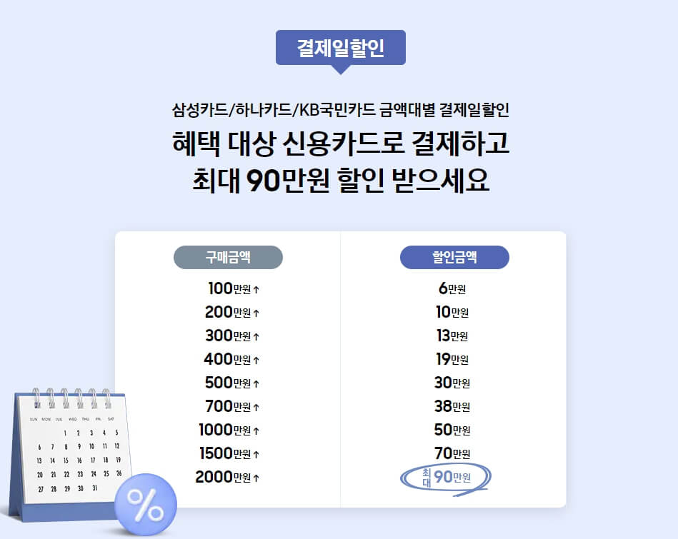 삼성전자 할인 행사 결제일 할인 정보
