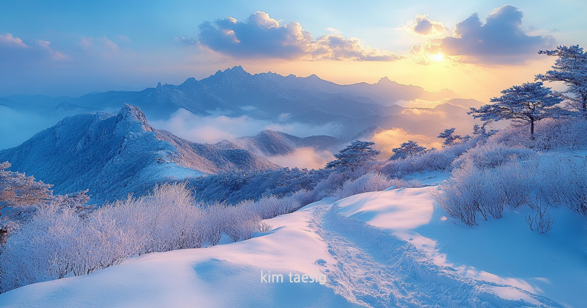 가리왕산의 사계절