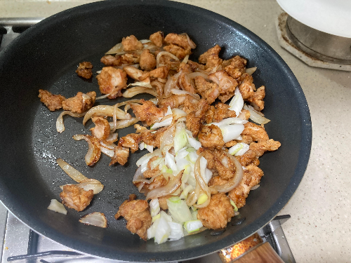 남은 호치킨 메가순살로 만든 초간단 치킨마요 덮밥 레시피(내돈내산)