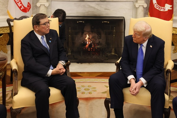 지난 2월 개최된 미일 정상회담