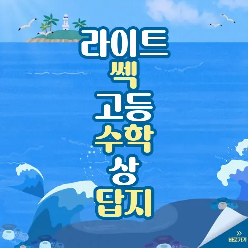 라이트 쎈 고등 수학 상 답지