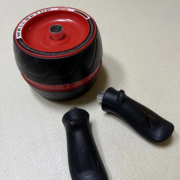 조립 형태의 손잡이 결합 전