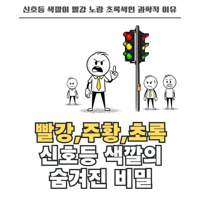 신호등 빨강 노랑 초록색의 과학적 원리와 유래