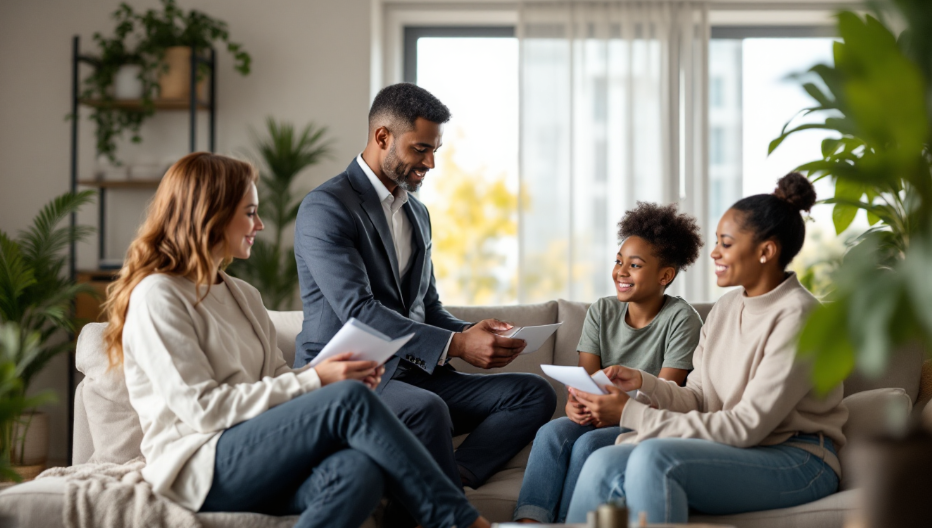정부 관리가 비수도권과 수도권 가구에 지원금을 전달하는 장면