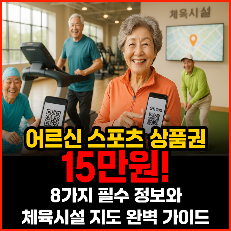 어르신 스포츠 바우처 15만원! 💪 8가지 필수 정보와 체육시설 지도 완벽 가이드 타이틀