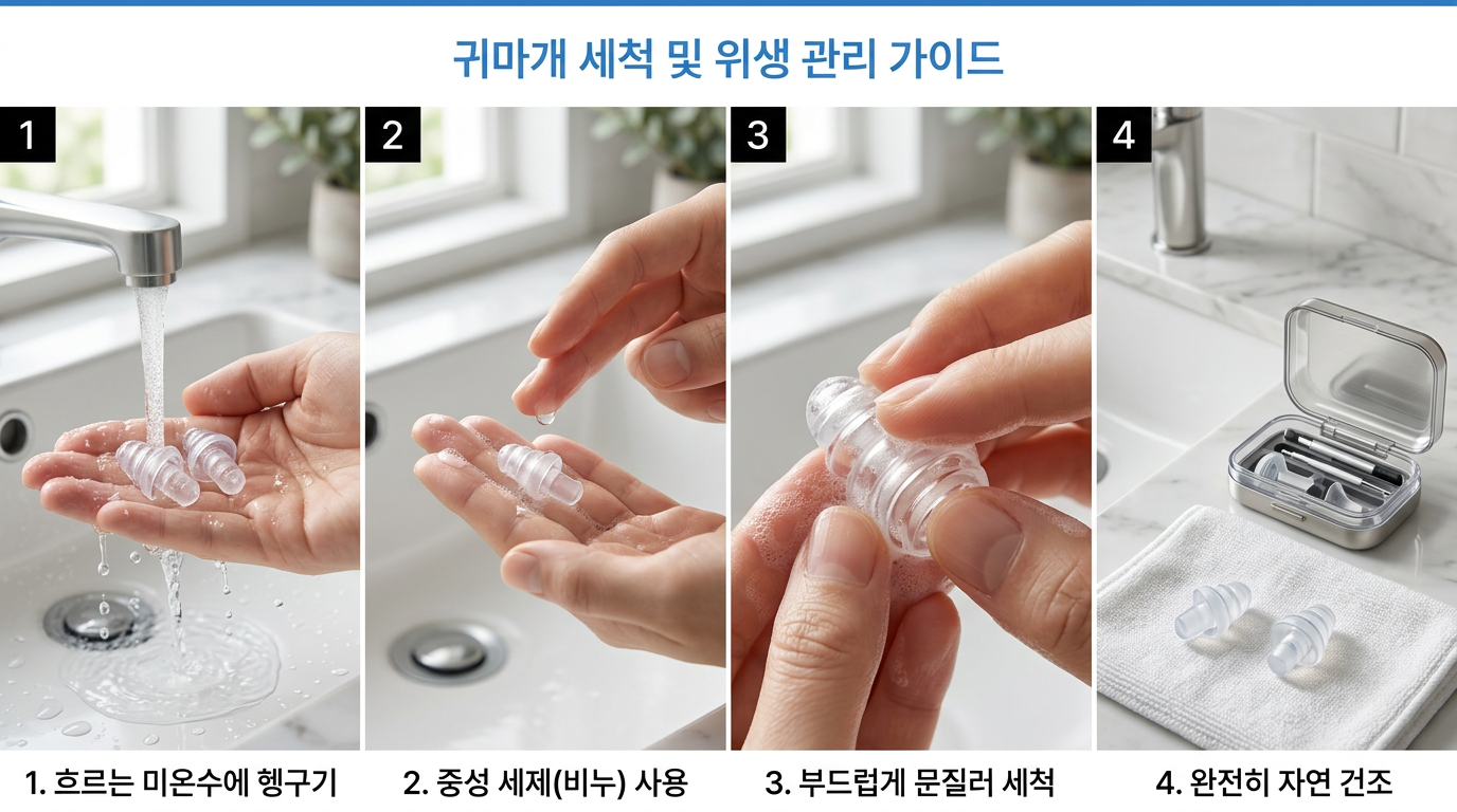 수면 귀마개 위생 관리 보관 방법