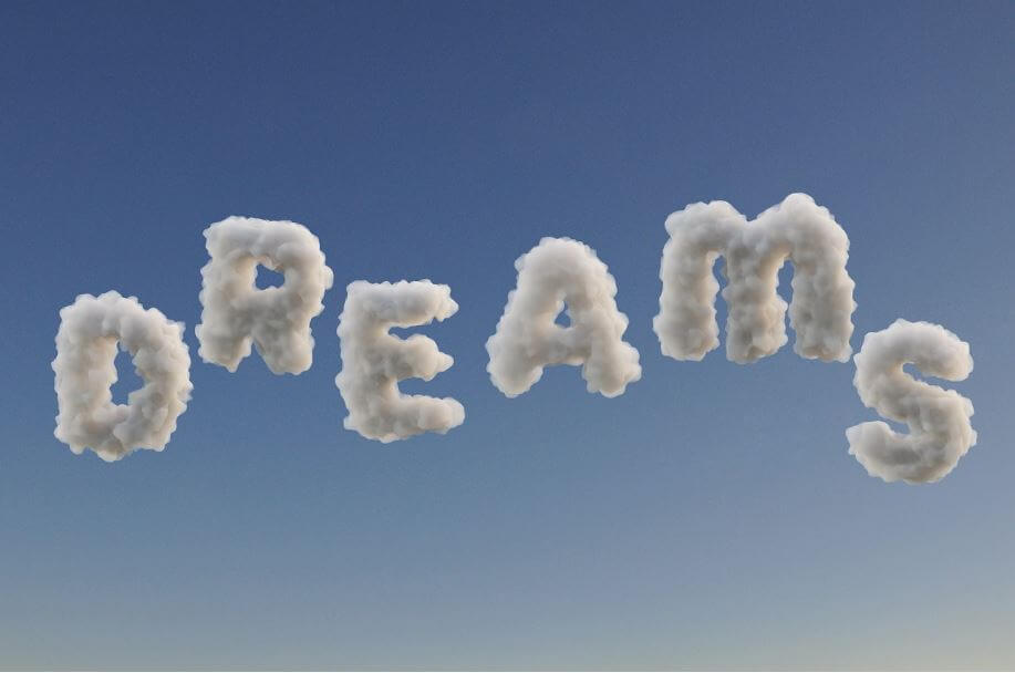 구름 모양으로 만든 꿈 DREAM