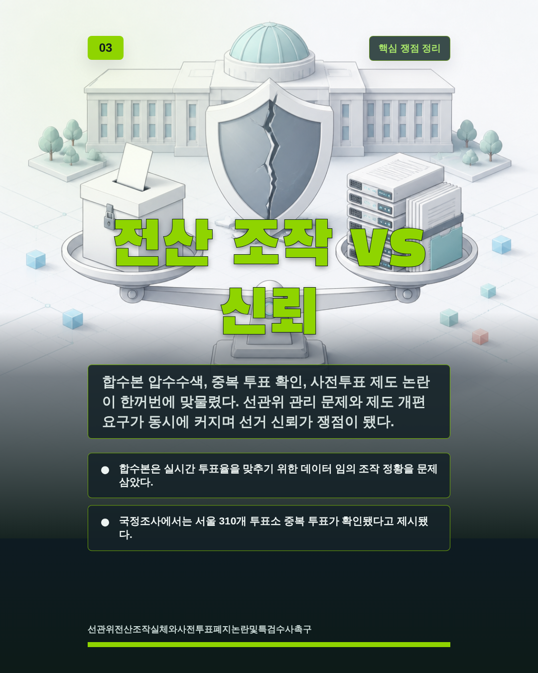 전산 조작 vs 신뢰