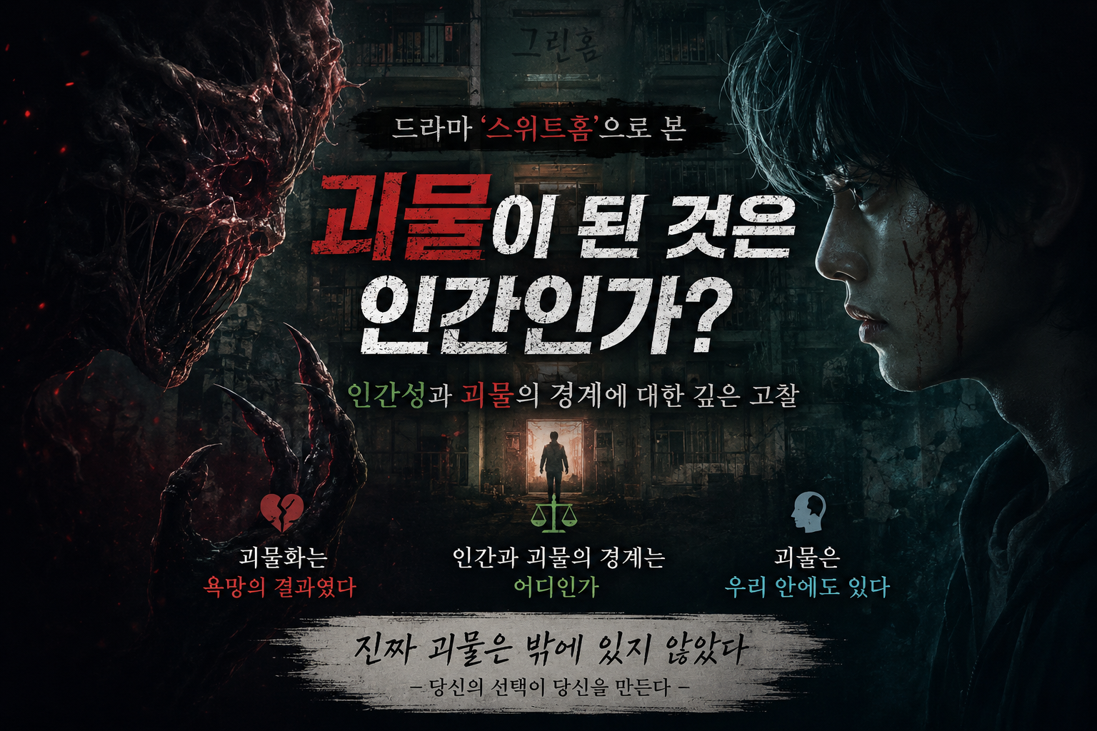 "진짜 괴물은 인간인가 괴물인가"