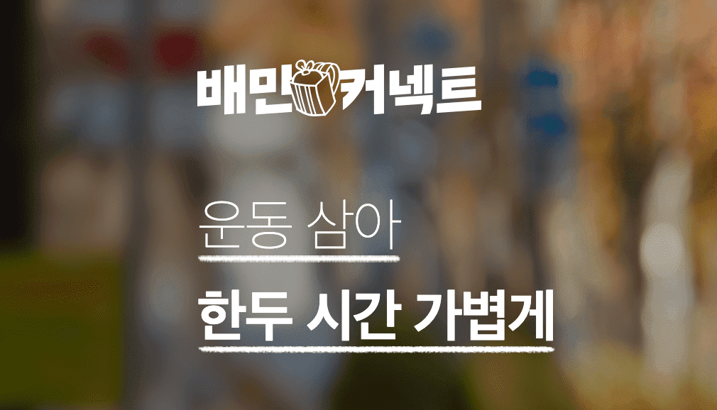 직장인 부업 배민커넥트