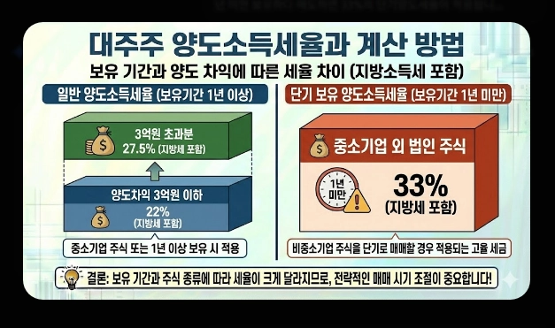배당소득세&middot;매매차익 세금 [2026년 개정] 거래세 인상&middot;양도세&middot;종합과세 절세 총정리