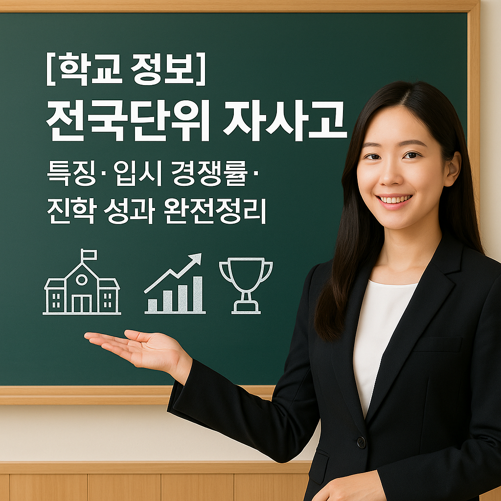[학교 정보] 전국단위 자사고 ｜ 특징·입시 경쟁률·진학 성과 완전정리