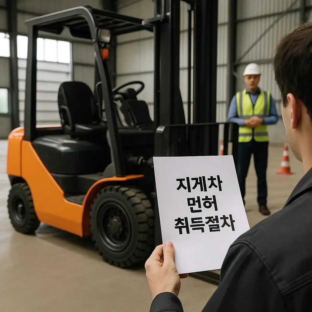 국비지원 지게차 면허 취득 방법
