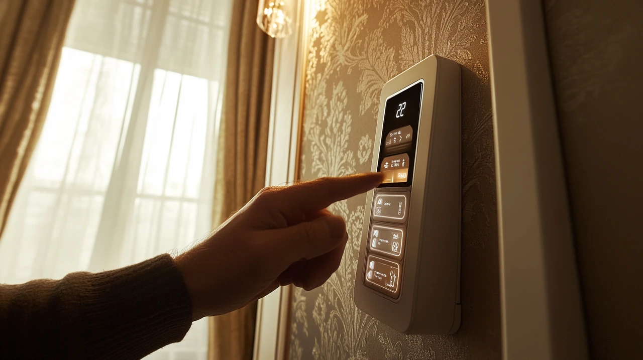 공기 청정 기능을 갖춘 스탠드 에어컨으로 상쾌한 실내 환경을 유지하며, 우아한 디자인과 현대적인 기능성을 연결합니다.