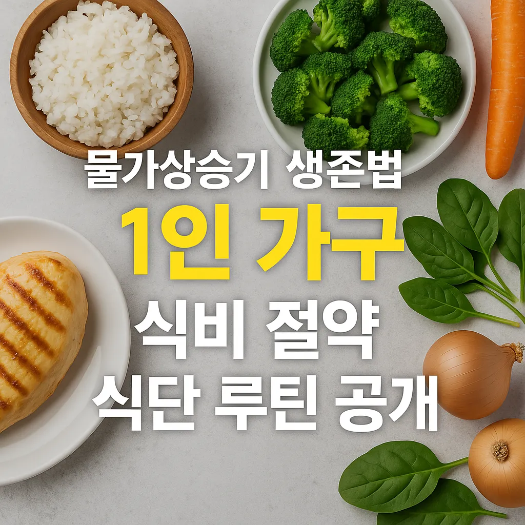 1인 가구 식비 절약 식단 루틴