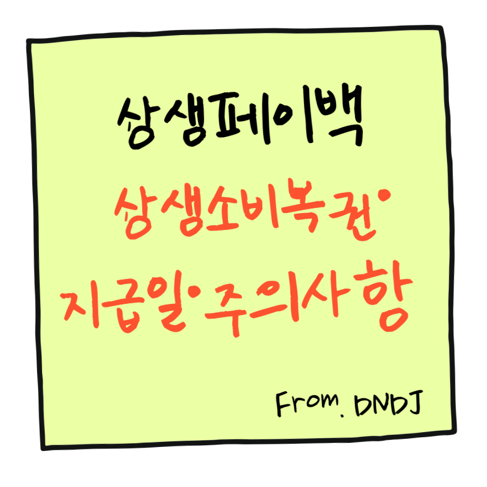 상생페이백 상생소비복권·지급일·주의사항 완벽 가이드