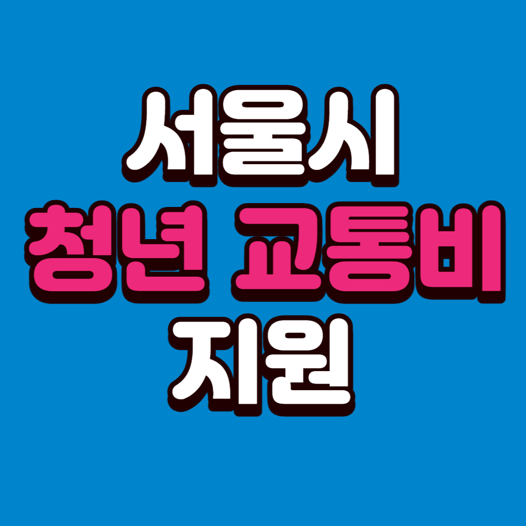 서울시 청년 교통비 지원