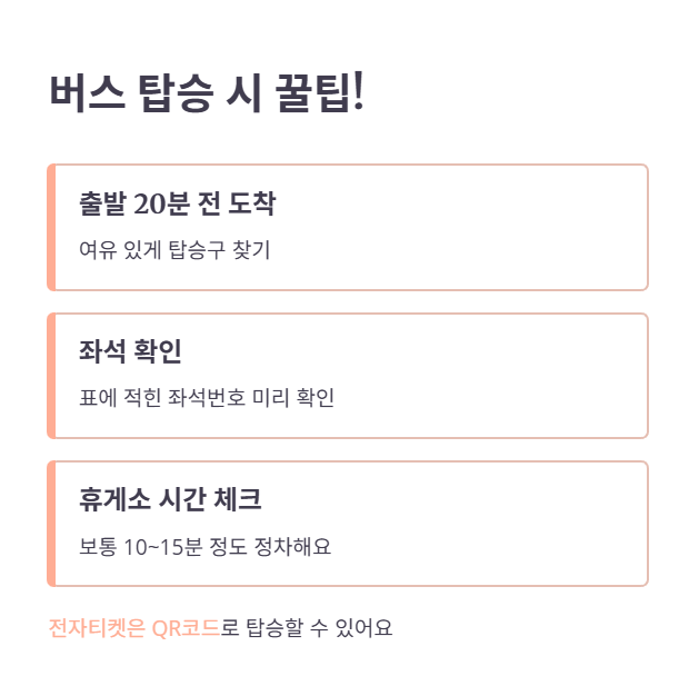 양산시외버스터미널 이용 최종 점검!