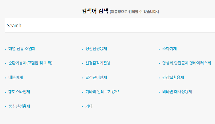 텔콘RF제약 주요 의약품