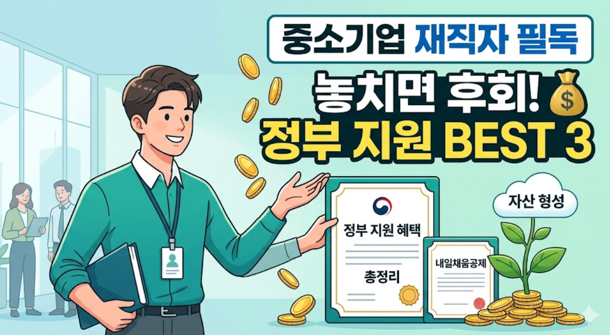 중소기업 재직자가 꼭 챙겨야 할 정부 지원 혜택과 놓치면 후회할 이유