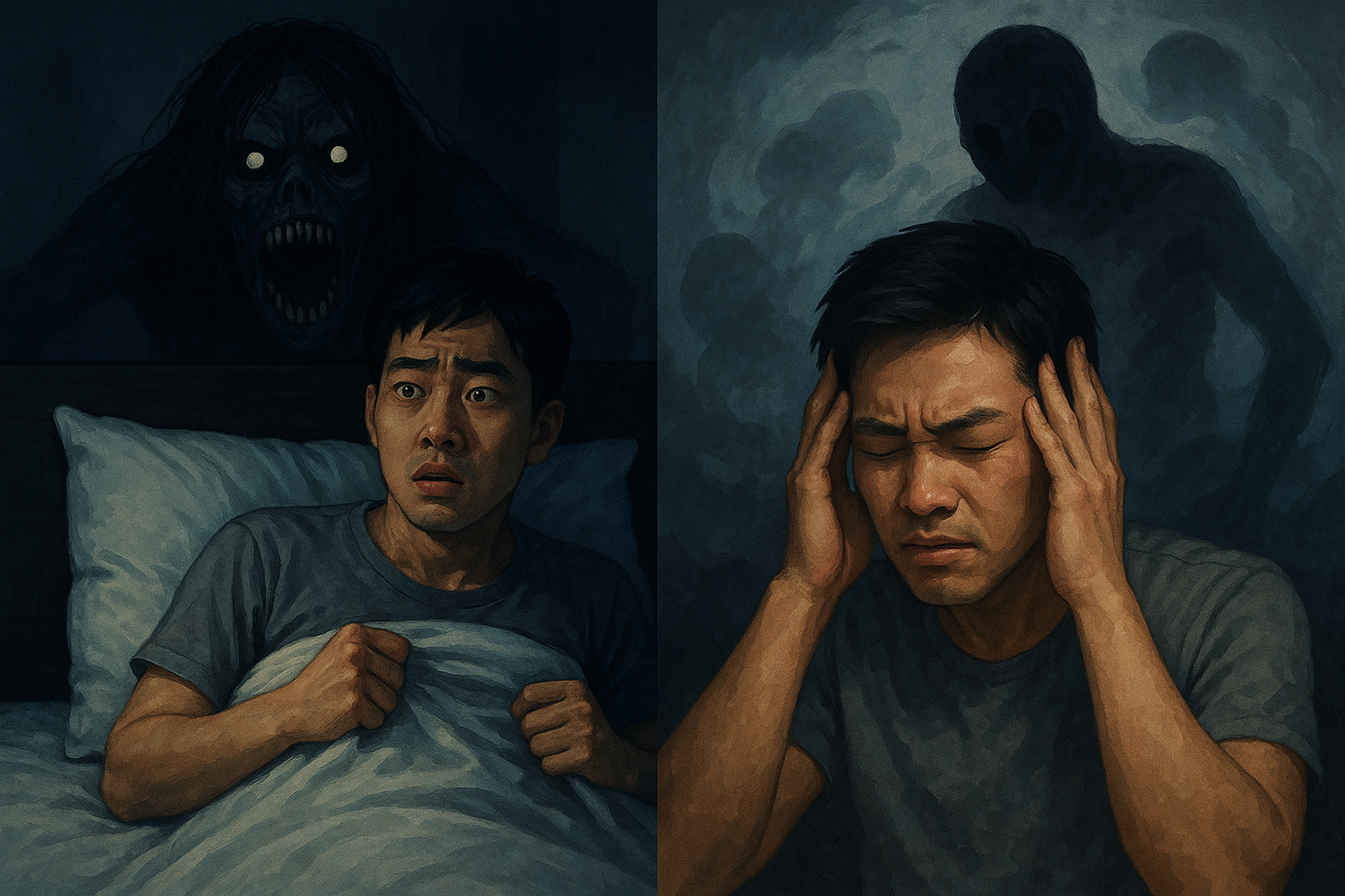 무서운 괴물이 쫓아오는 꿈