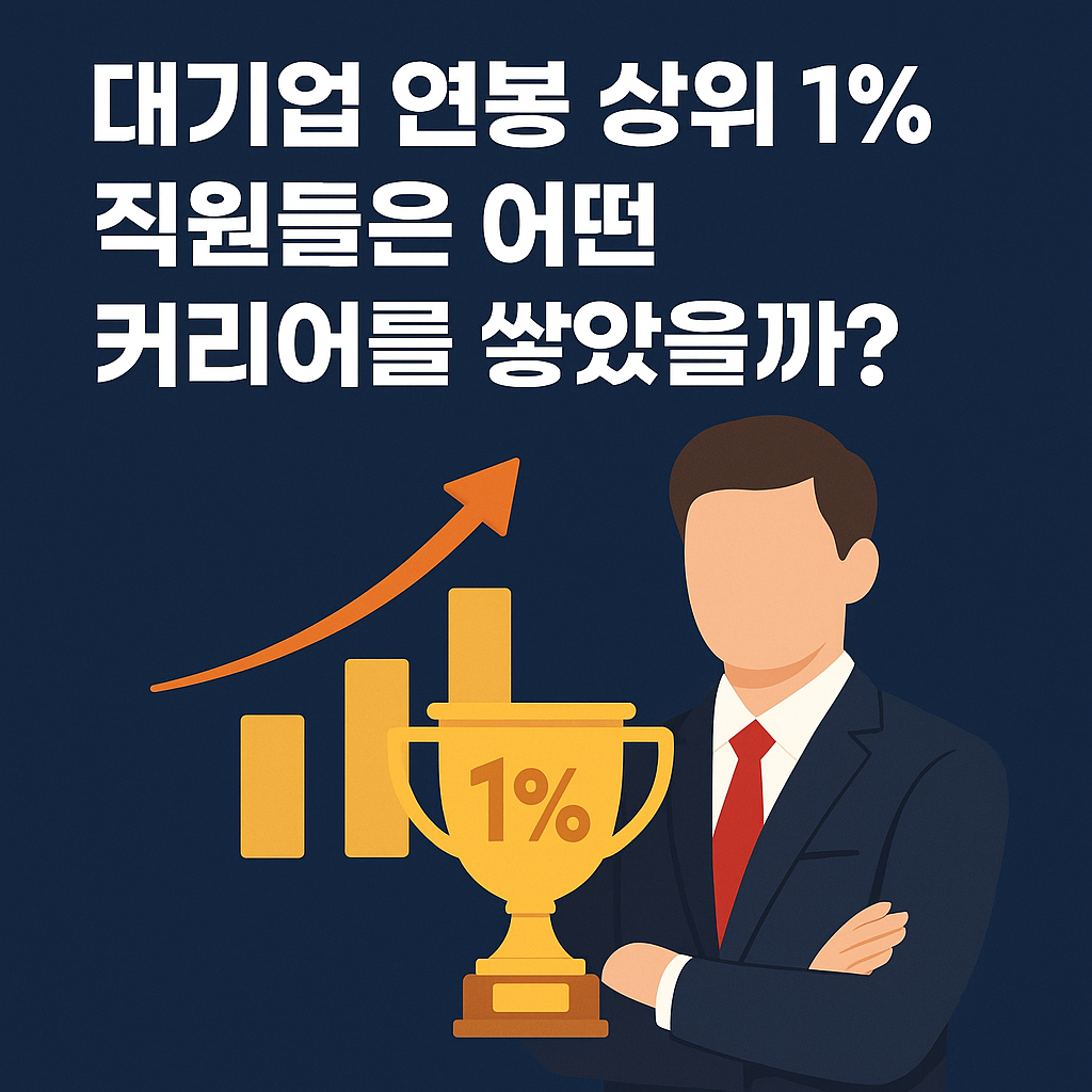 대기업 연봉 상위 1% 직원들은 어떤 커리어를 쌓았을까?