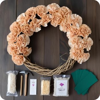 말린 카네이션 리스 만드는 법