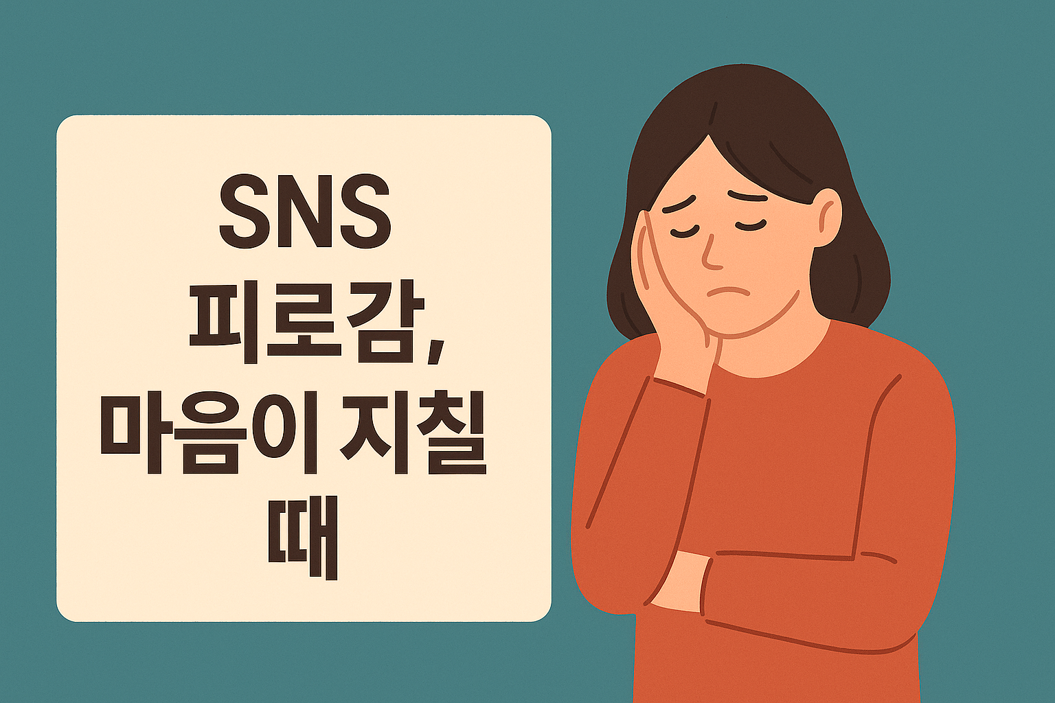 SNS 피로감과 감정의 지침