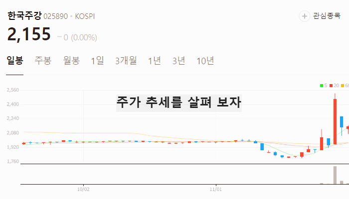 대북 관련주 대장주 테마주 주식 TOP10