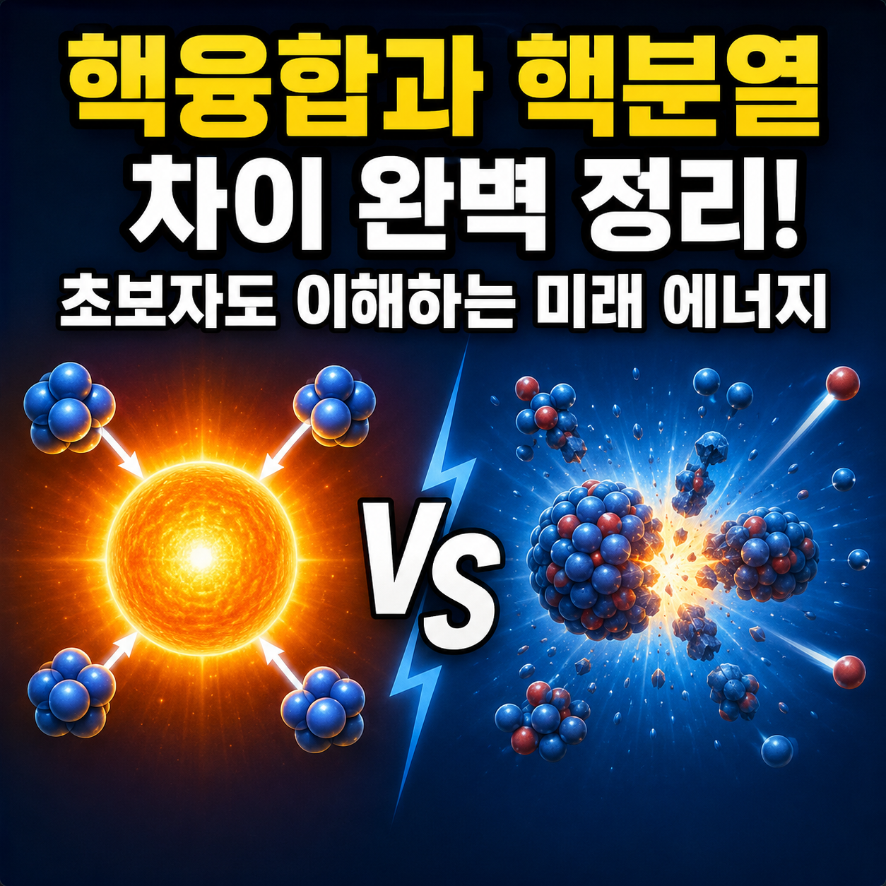 핵융합과 핵분열 차이