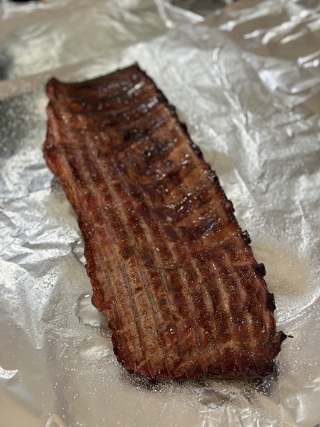 스페어립 바베큐 알류미늄 호일에 싸기