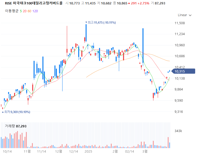 RISE 미국테크100데일리고정커버드콜