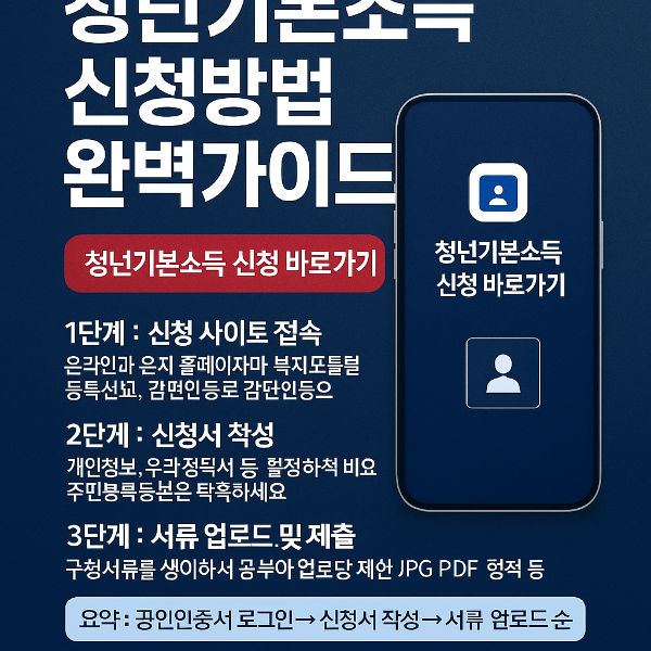 청년기본소득 신청