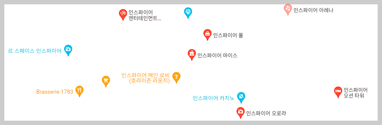 인스파이어 지도