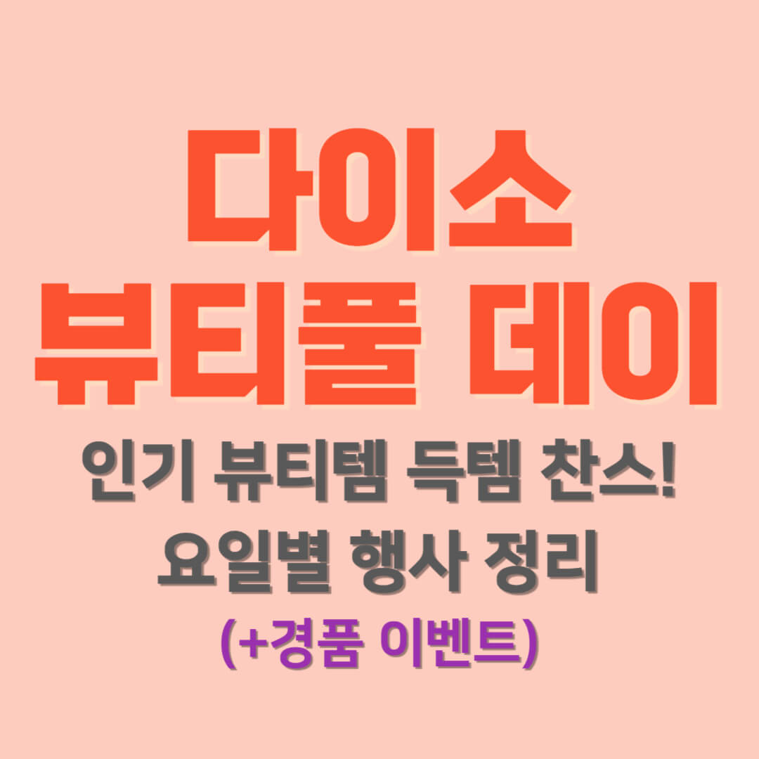 다이소 뷰티풀 데이