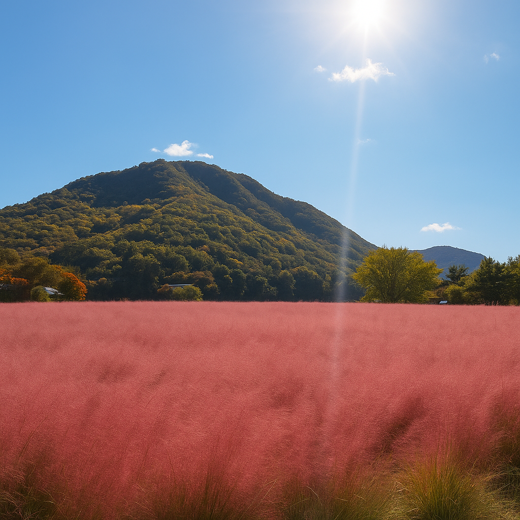 양평 두물머리 핑크뮬리