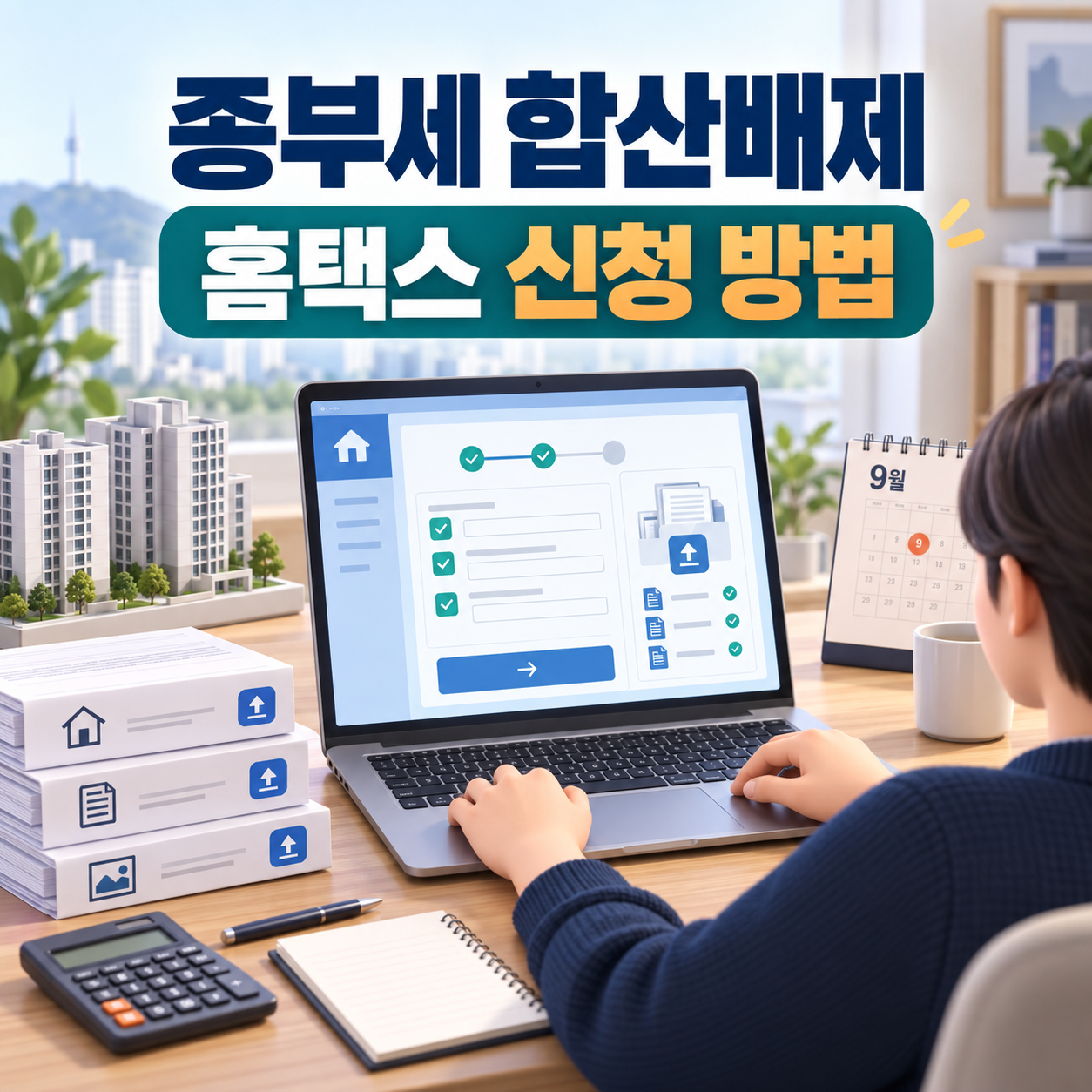 종부세 합산배제 홈택스 신청 방법 - 임대주택&middot;상속주택 제출서류