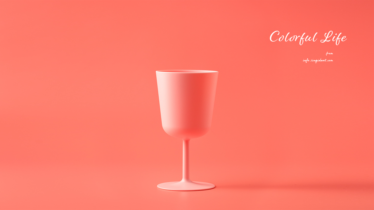 12 빨간 잔 C - Colorful Life 심플배경화면