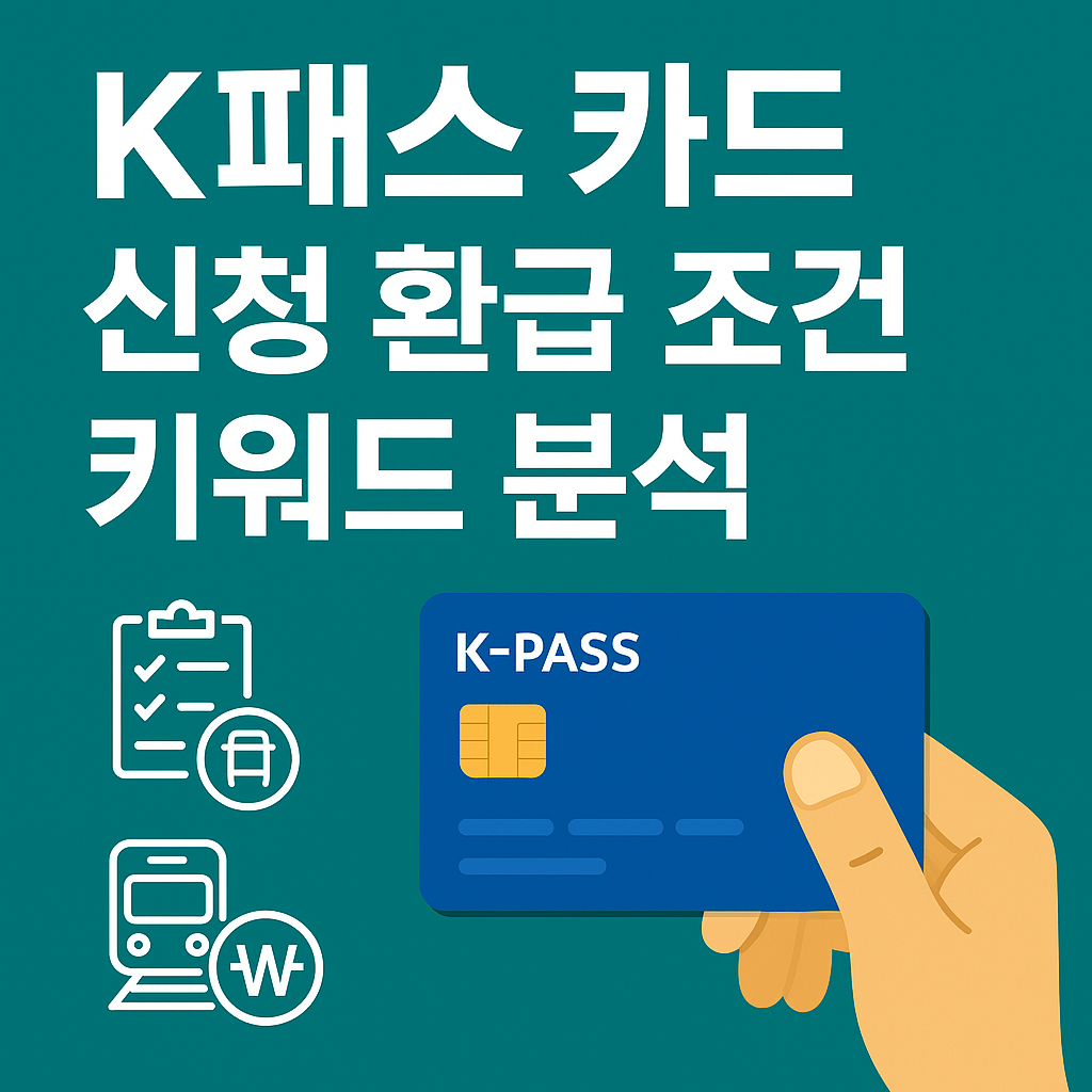 K패스 카드 신청 방법 총정리