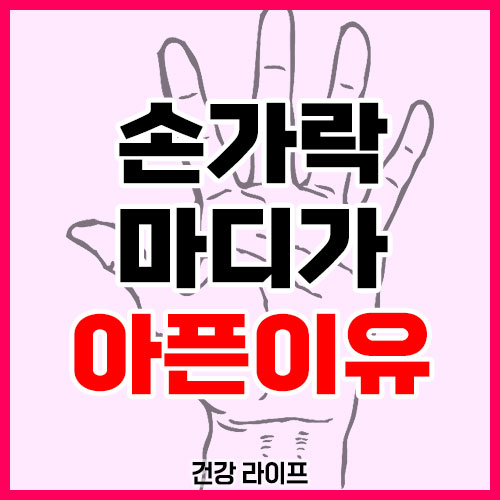 손가락 마디가 아픈이유