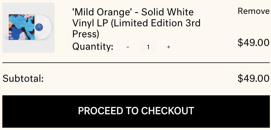 Mild Orange LP 직구