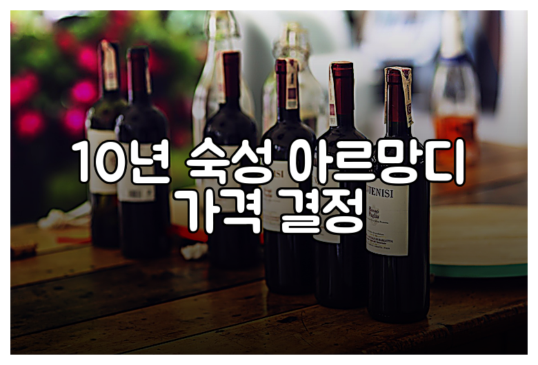 10년 숙성 아르망디 가격 결정