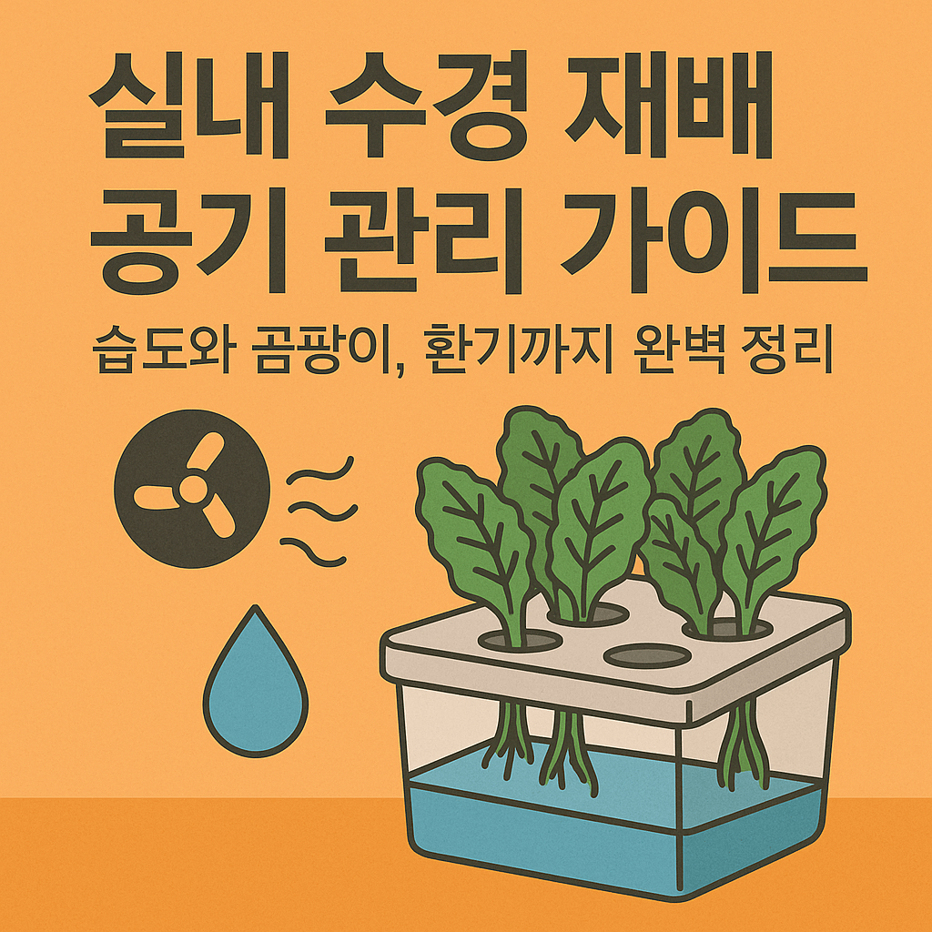 실내 수경 재배 공기 관리 가이드 : 습도와 곰팡이, 환기까지 완벽 정리