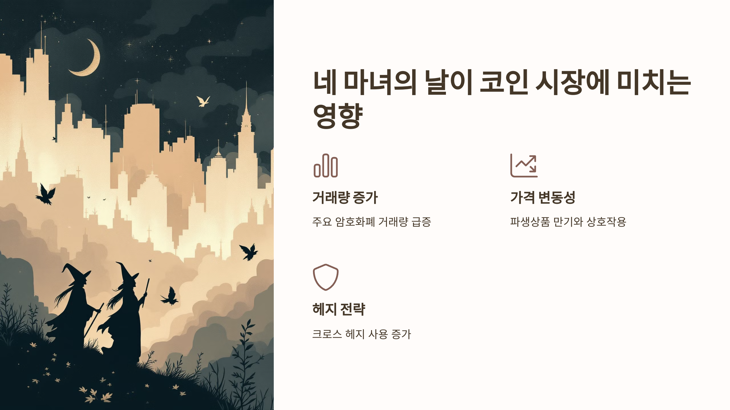 네 마녀의 날이 코인 시장에 미치는 영향