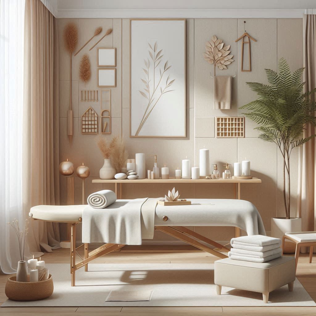 피부,체형관리 샵 배경