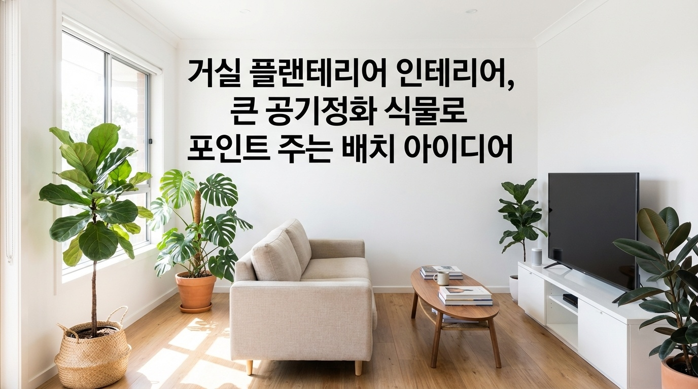거실 플랜테리어 완벽 가이드! 몬스테라, 아레카야자 등 대형 공기정화 식물 추천과 배치 노하우, 화분 스타일링, 초보자 관리법까지. 실제 사용자 리뷰 분석으로 검증된 정보 제공