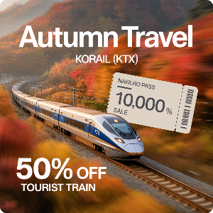코레일 가을여행 관광열차 50%할인 + 내일로패스 1만원 할인 이미지