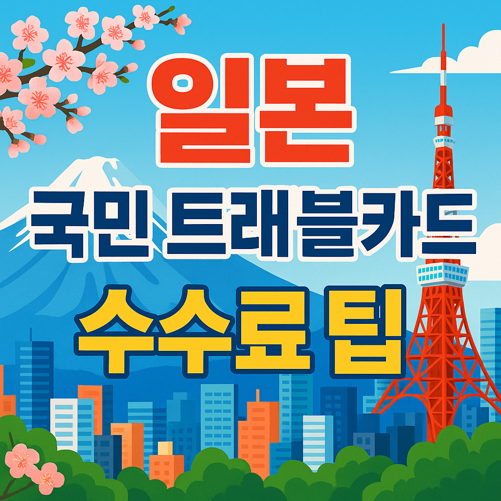 국민 트래블카드 일본 결제 수수료 총정리